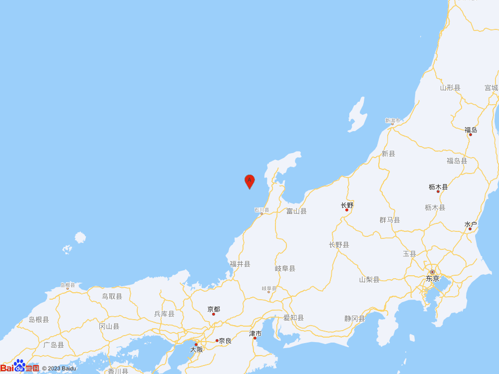 日本本州西岸近海发生6.3级地震