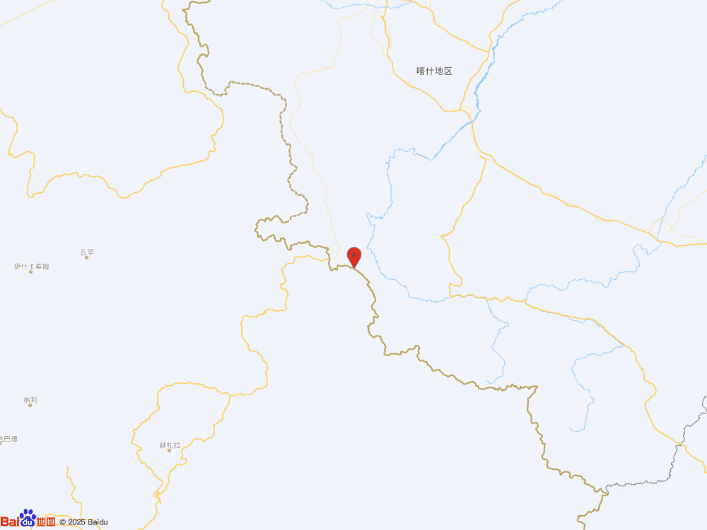 新疆喀什地区塔什库尔干县（北纬36.78度，东经75.76度）发生3.8级地震